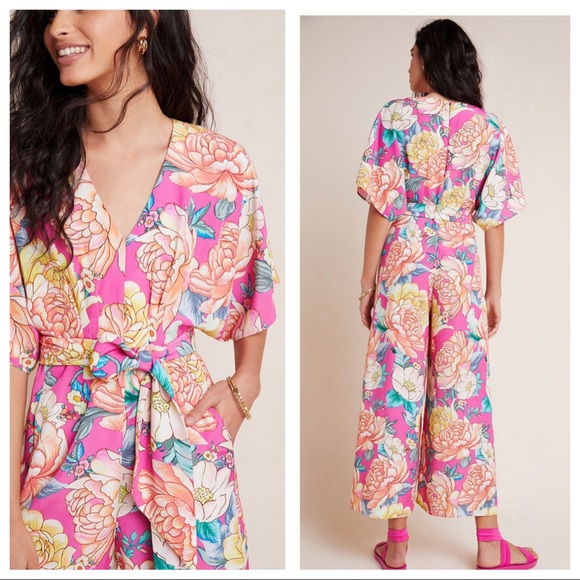 Anthropologie Pants - NWT Farm Rio Eulalie Wide-Leg Jumpsuit